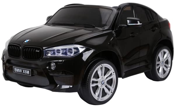 BMW X6 M 12v XXL Svart med Gummihjul + 2.4G + 10AH