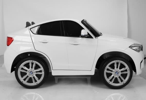 BMW X6 M 12v XXL Vit med Gummihjul + 2.4G + 10AH