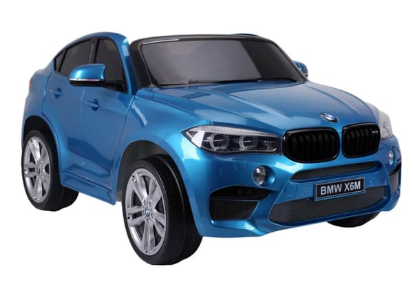 BMW X6 M 12v XXL Blå-Lackering m/Gummihjul + 2.4G + 10AH