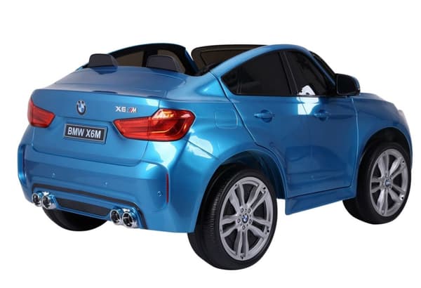 BMW X6 M 12v XXL Blå-Lackering m/Gummihjul + 2.4G + 10AH