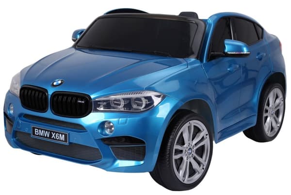BMW X6 M 12v XXL Blå-Lackering m/Gummihjul + 2.4G + 10AH