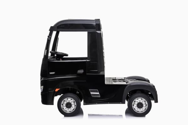 Mercedes Benz Actros Ellastbil ,4xMotor, 2.4G, Lädersäte, Gummihjul, Svart