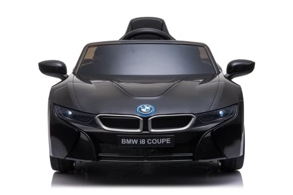 BMW i8 Coupe ElBil till Barn 12V  m. Gummidäck + 2.4G +lädersäte