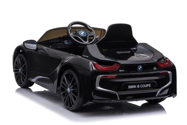 BMW i8 Coupe ElBil till Barn 12V  m. Gummidäck + 2.4G +lädersäte