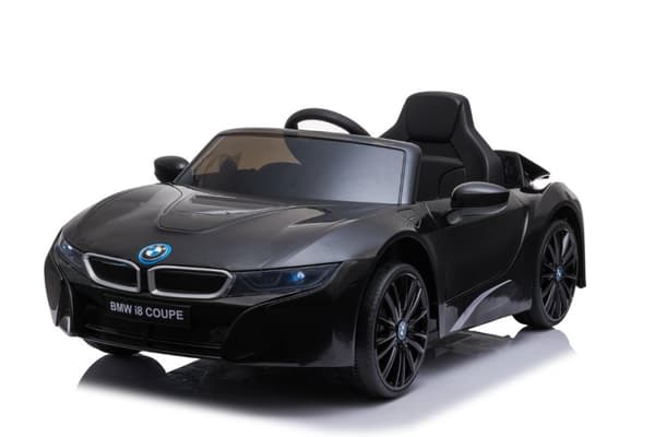 BMW i8 Coupe ElBil till Barn 12V  m. Gummidäck + 2.4G +lädersäte