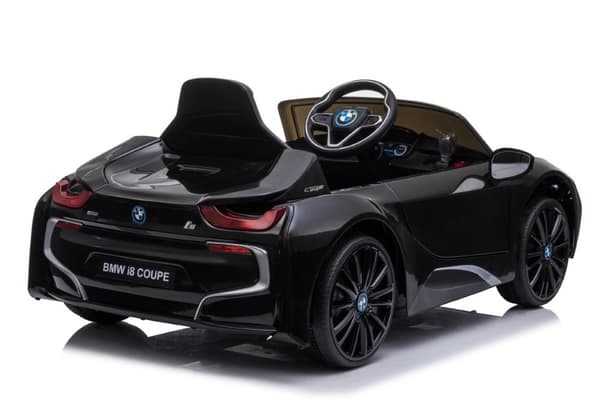 BMW i8 Coupe ElBil till Barn 12V  m. Gummidäck + 2.4G +lädersäte