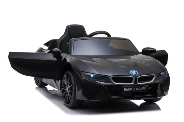 BMW i8 Coupe ElBil till Barn 12V  m. Gummidäck + 2.4G +lädersäte