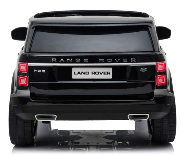Range Rover Sport 4x4 Elbil till barn Svart m/4x12V + Gummihjul + Lädersäte