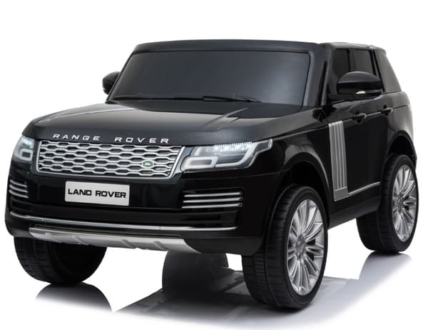 Range Rover Sport 4x4 Elbil till barn Svart m/4x12V + Gummihjul + Lädersäte
