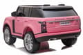 Miniatyrbild 4 av 6: Range Rover Sport 4x4 Elbil till barn Pink m/4x12V + Gummihjul + Lädersäte