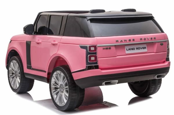 Range Rover Sport 4x4 Elbil till barn Pink m/4x12V + Gummihjul + Lädersäte