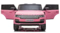 Miniatyrbild 2 av 6: Range Rover Sport 4x4 Elbil till barn Pink m/4x12V + Gummihjul + Lädersäte