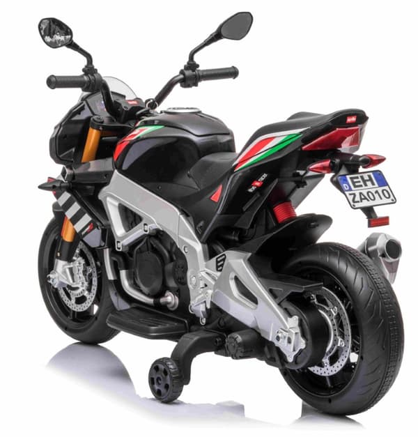 Aprilia Tuono V4 Motorcykel till Barn  12V med gummihjul