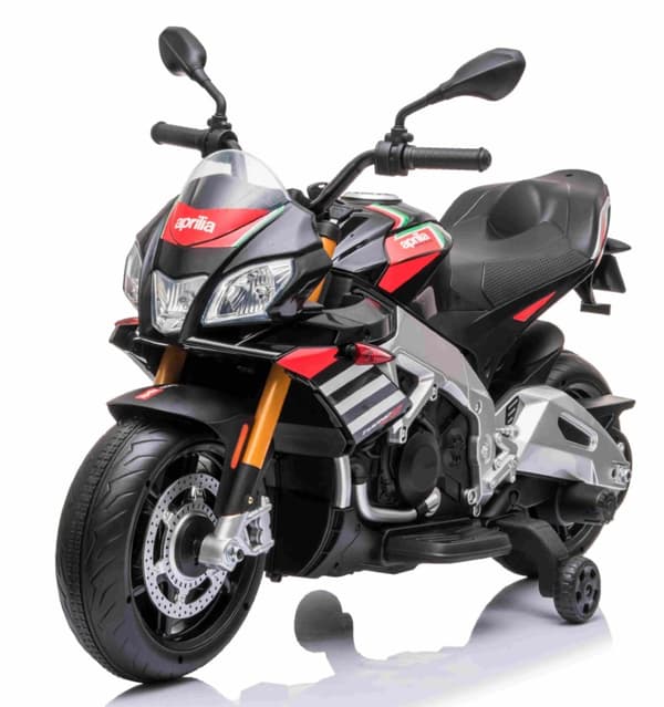 Aprilia Tuono V4 Motorcykel till Barn  12V med gummihjul