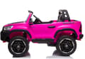 Miniatyrbild 3 av 10: Toyota Hilux 24v elbil m/2x24V 240W motor + lädersäte + gummihjul, rosa