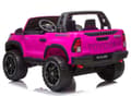 Miniatyrbild 4 av 10: Toyota Hilux 24v elbil m/2x24V 240W motor + lädersäte + gummihjul, rosa