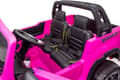 Miniatyrbild 7 av 10: Toyota Hilux 24v elbil m/2x24V 240W motor + lädersäte + gummihjul, rosa