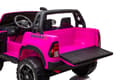 Miniatyrbild 8 av 10: Toyota Hilux 24v elbil m/2x24V 240W motor + lädersäte + gummihjul, rosa