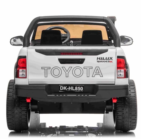 Toyota Hilux 24v elbil m/2x24V 240W motor + lädersäte + gummihjul, vit
