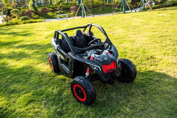 Can-Am Maverick UTV för 2 Barn m/4x24V Motorer + Gummihjul + 24V14AH