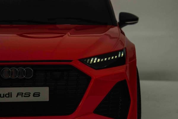 Audi RS 6 elbil till barn 12v m/Gummihjul, 2.4G Remote, 12V7AH