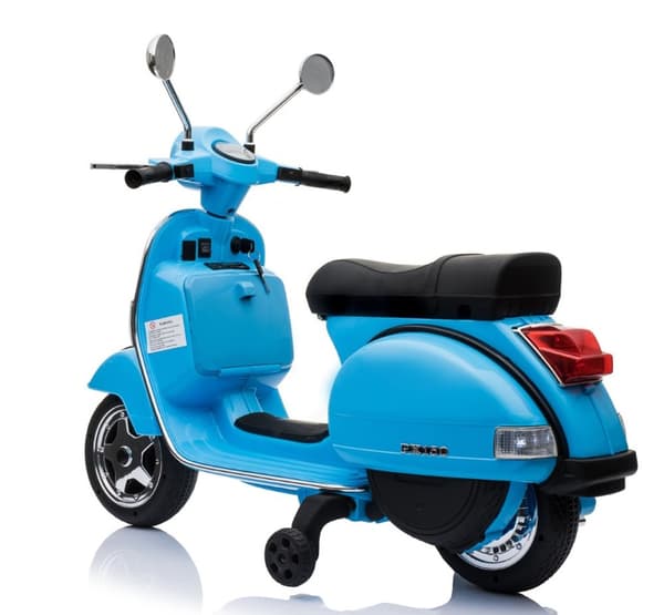 Vespa PX150 EL scooter 12V (Uppgraderad version), Blå
