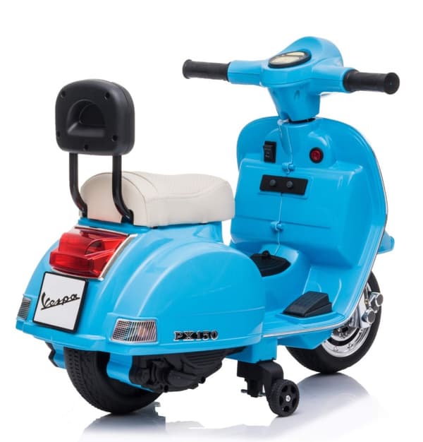 Vespa PX150 EL scooter till barn 6V, Blå