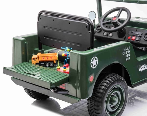 Army Classic Adventure EL-Bil till barn 12V m/4xmotor, 2.4G Fjärrkontroll