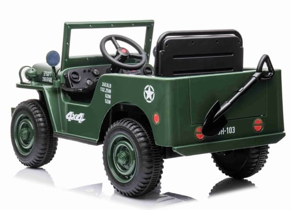 Army Classic Adventure EL-Bil till barn 12V m/4xmotor, 2.4G Fjärrkontroll