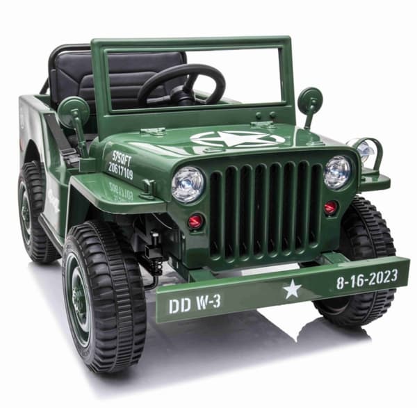 Army Classic Adventure EL-Bil till barn 12V m/4xmotor, 2.4G Fjärrkontroll