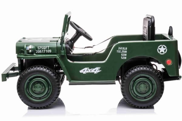 Army Classic Adventure EL-Bil till barn 12V m/4xmotor, 2.4G Fjärrkontroll