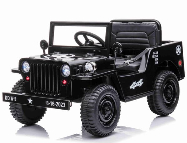 Army Classic Adventure ELBil 12V m/4xmotor, 2.4G Fjärrkontroll svart