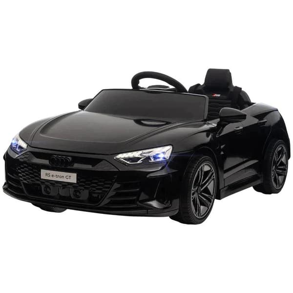 Rootz børnekøretøj - Børnebil - Elbil - Audi-licenseret - Med sikkerhedssele - Fjernbetjening - PP/metal - Sort - 103 x 58 x 41 cm