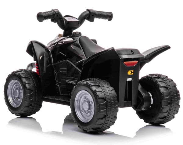 Honda TRX250X EL-ATV för barn 6V med Lädersäte, Svart