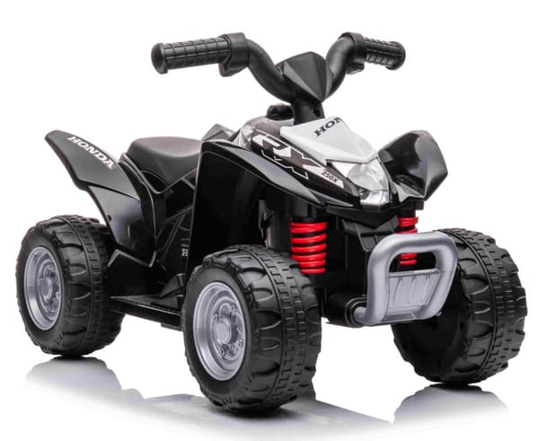 Honda TRX250X EL-ATV för barn 6V med Lädersäte, Svart