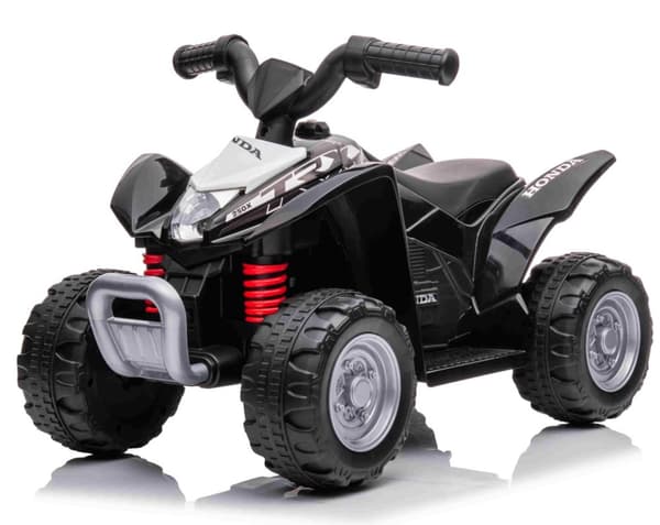 Honda TRX250X EL-ATV för barn 6V med Lädersäte, Svart