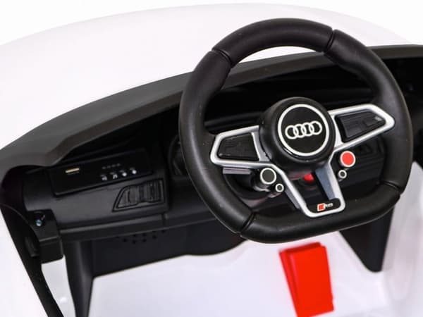 Audi R8 Sport - elektrisk børnebil - batteridrevet bil - hvid