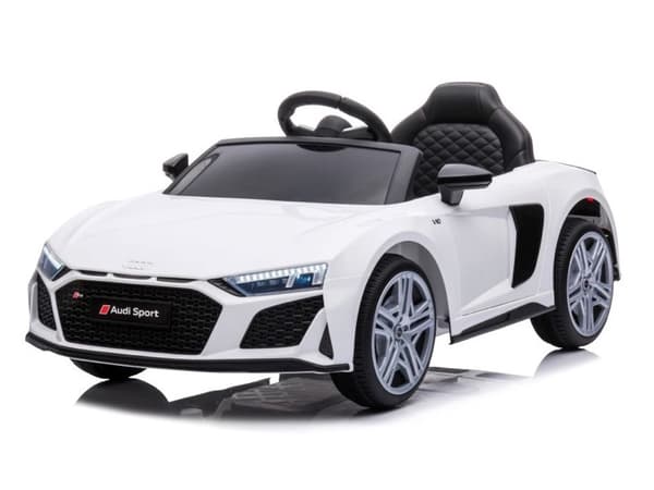 Audi R8 Sport - elbil för barn - batteridriven bil - vit