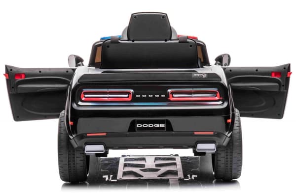 Dodge Challenger SRT POLIS elbil till barn 12v m/Gummidäck, Remote