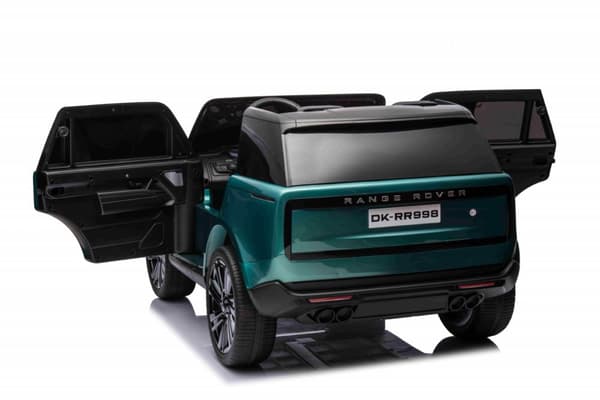Range Rover Vogue 24V grön lack med/2x24V + gummihjul + fjärrkontroll