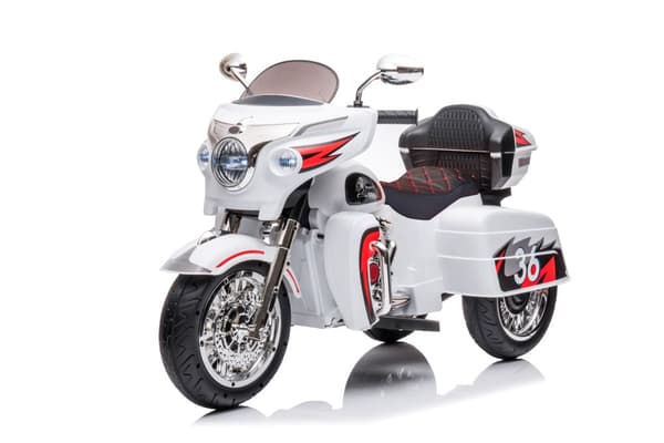 Goldwing  Three-Wheeled Battery Motorcycle White