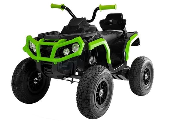 Quad BDM0906 Electric Ride On Vehicle Pumped Wheels - Black