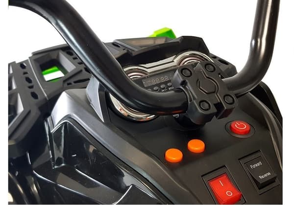 Quad BDM0906 Electric Ride On Vehicle Pumped Wheels - Black