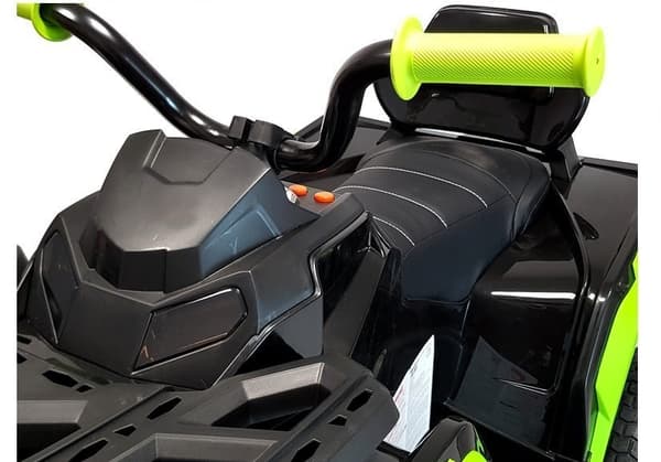Quad BDM0906 Electric Ride On Vehicle Pumped Wheels - Black