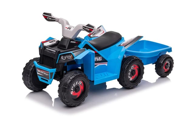 XMX630T Blue Battery Quad Bike With Trailer