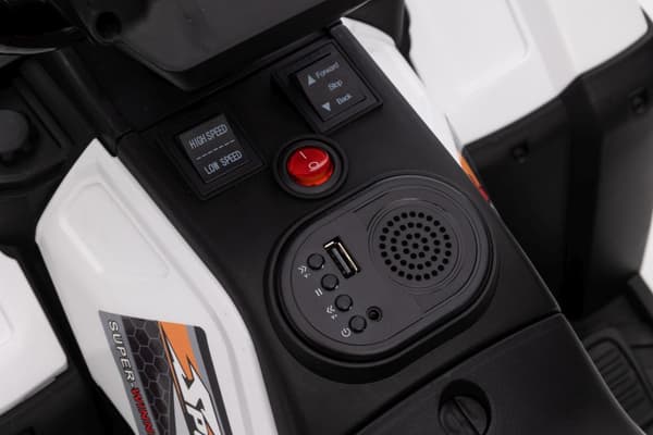 Electric Ride On Quad JC915 White