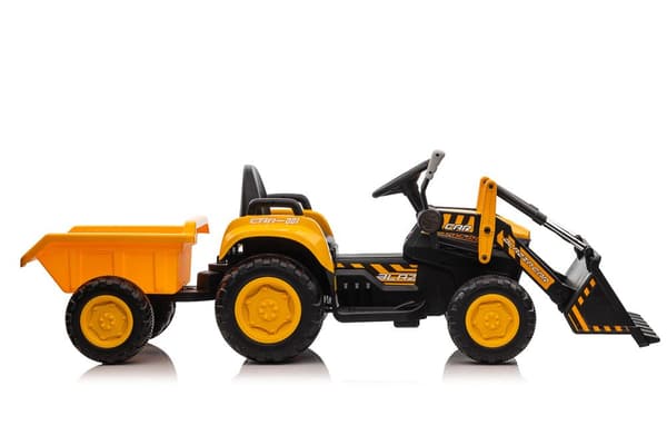 Rechargeable tractor with bucket BW-X002A Yellow