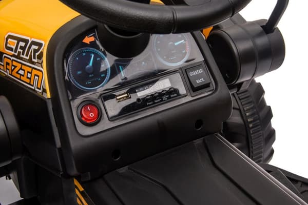 Rechargeable tractor with bucket BW-X002A Yellow