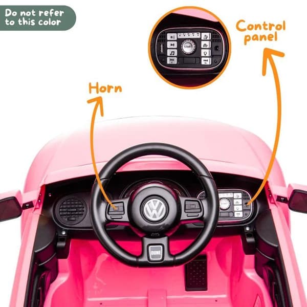 Barnbil - Volkswagen Beetle 12V - 1 till 4 år - Röd