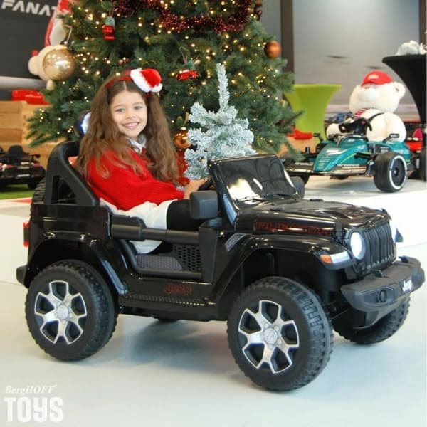 Batteribil 12V - Jeep Wrangler Rubicon - 2 till 6 år - Svart